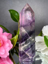 Load image into Gallery viewer, Rainbow Fluorite Crystal Tower Chakra Healing