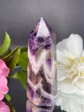 Load image into Gallery viewer, Tranquil Chevron Dream Amethyst Tower