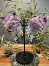 Load image into Gallery viewer, Fluorite Crystal Butterfly Wings Home Décor