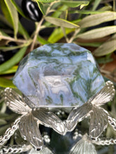 Load image into Gallery viewer, Stunning Moss Agate Crystal Carving Diamond