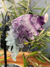 Load image into Gallery viewer, Fluorite Crystal Butterfly Wings Home Décor