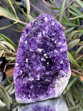 Load image into Gallery viewer, Chakra Healing Amethyst Cluster Geode With Calcite Crystal Inclusion
