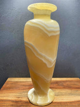 Load image into Gallery viewer, Natural Yellow Calcite Crystal Vase Home Décor