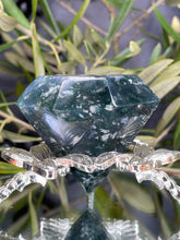 Load image into Gallery viewer, Grounding Moss Agate Crystal Diamond Carving