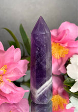 Load image into Gallery viewer, Purple Dream Amethyst Crystal Tower Chakra Healing