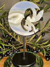 Load image into Gallery viewer, Calming Agate Moon & Fairy With Geode