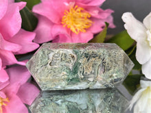 Load image into Gallery viewer, Chakra Healing Crystal Moss Agate Double Point