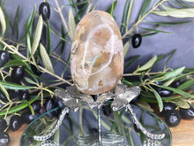 Load image into Gallery viewer, Brown Flower Agate Crystal Egg
