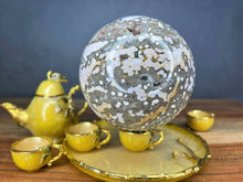 Load image into Gallery viewer, AAA High Quality Grade Crystal Ocean Jasper Orbicular Sphere Gemstone