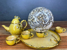 Load image into Gallery viewer, AAA Sparkly Druzy Pocket Crystal Ocean Jasper Orbicular Sphere