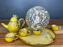 Load image into Gallery viewer, AAA Sparkly Druzy Pocket Crystal Ocean Jasper Orbicular Sphere