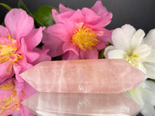 Load image into Gallery viewer, Chakra Healing Crystal Rose Quartz Double Point