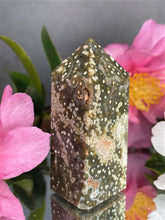 Load image into Gallery viewer, High Quality Natural Crystal Ocean Jasper Orbicular Tower