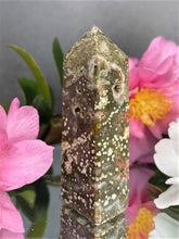 Load image into Gallery viewer, High Quality Ocean Jasper Orbicular Tower Healing Home Décor
