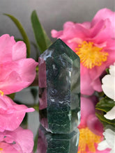 Load image into Gallery viewer, Natural Crystal Moss Agate Tower Meditation Healing