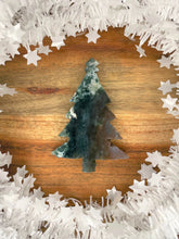 Load image into Gallery viewer, Christmas Tree Moss Agate Crystal Decoration