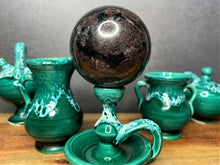 Load image into Gallery viewer, Natural Astrophyllite With Garnet Crystal Sphere Chakra Healing