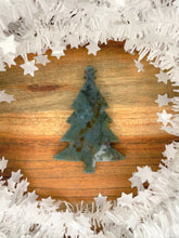 Load image into Gallery viewer, Christmas Tree Moss Agate Crystal Décor