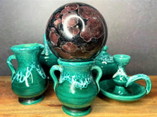 Load image into Gallery viewer, Stunning Astrophyllite With Garnet Natural Crystal Sphere