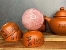 Load image into Gallery viewer, High Quality Rose Quartz Crystal Sphere Meditation Healing
