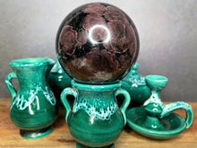 Load image into Gallery viewer, Stunning Astrophyllite With Garnet Natural Crystal Sphere