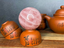 Load image into Gallery viewer, Natural Rose Quartz Crystal Sphere Chakra Heart Healing