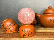 Load image into Gallery viewer, High Quality Rose Quartz Crystal Sphere Meditation Healing