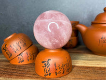 Load image into Gallery viewer, Unconditional Love Pink Rose Quartz Crystal Sphere
