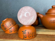Load image into Gallery viewer, Natural Rose Quartz Crystal Sphere For Chakra Heart