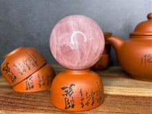 Load image into Gallery viewer, Natural Rose Quartz Crystal Sphere Chakra Heart Healing