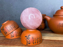 Load image into Gallery viewer, Natural Rose Quartz Crystal Sphere Chakra Heart Healing