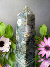 Load image into Gallery viewer, Natural Crystal Colorful Moss Agate Stone Tower