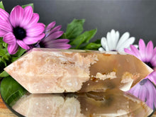 Load image into Gallery viewer, Flower Agate Crystal Double Point Chakra Healing