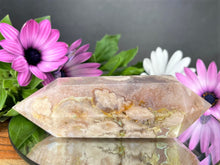 Load image into Gallery viewer, Crystal Flower Agate Double Point Healing Décor