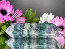 Load image into Gallery viewer, Chakra Third Eye Colorful Fluorite Double Point