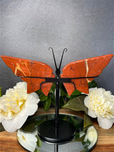 Load image into Gallery viewer, Red Jasper Crystal Butterfly Wings
