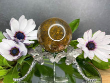 Load image into Gallery viewer, Natural Brown Crystal Moss Agate Sphere