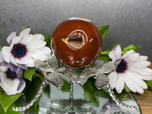 Load image into Gallery viewer, Confidence Carnelian Crystal Sphere Chakra Healing