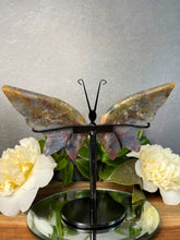Load image into Gallery viewer, Colorful Moss Agate Butterfly Wings