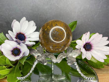 Load image into Gallery viewer, Natural Brown Crystal Moss Agate Sphere