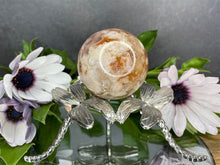 Load image into Gallery viewer, Stunning Flower Agate Crystal Sphere Chakra Healing