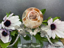Load image into Gallery viewer, Stunning Flower Agate Crystal Sphere Chakra Healing