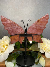 Load image into Gallery viewer, Two Tone Red Ocean Jasper Crystal Butterfly Wings