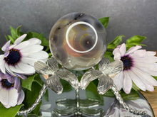 Load image into Gallery viewer, Black Agate Sphere With Colourful Banding