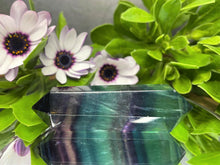 Load image into Gallery viewer, Chakra Third Eye Fluorite Colorful Crystal Double Point