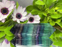 Load image into Gallery viewer, Chakra Third Eye Fluorite Colorful Crystal Double Point