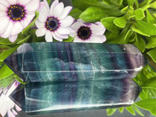Load image into Gallery viewer, Colorful Fluorite Crystal Double Point Third Eye Chakra