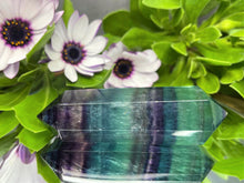 Load image into Gallery viewer, Chakra Third Eye Fluorite Colorful Crystal Double Point
