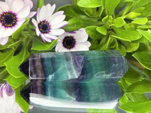 Load image into Gallery viewer, Beautiful Colorful Fluorite Crystal Double Point