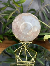 Load image into Gallery viewer, Flower Agate Crystal Sphere Mediation Healings